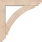 Ekena Millwork Thorton Slat Smooth Bracket w/ Offset Brace, Douglas Fir, 5 1/2"W x 28"D x 28"H BKT0604X28X28THR06SDF - alternate 2